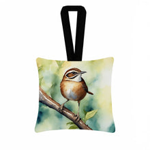 Load image into Gallery viewer, South Carolina Wren Hanging Square Fabric Ornament 3.5 × 3.5