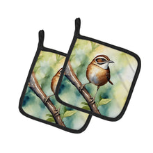 Load image into Gallery viewer, South Carolina Wren Pot Holders - Set of 2 Decorative Kitchen Helpers | Made in the USA