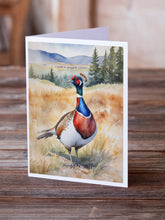 Load image into Gallery viewer, South Dakota Ringnecked Pheasant Greeting Cards - Blank Note Cards – 8-Pack of Artist-Designed Cards with Envelopes