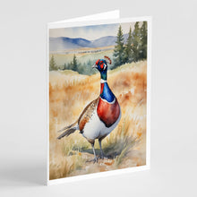 Load image into Gallery viewer, South Dakota Ringnecked Pheasant Greeting Cards - Blank Note Cards – 8-Pack of Artist-Designed Cards with Envelopes