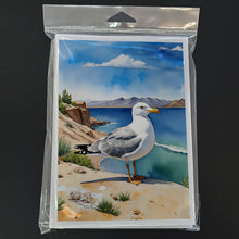 Load image into Gallery viewer, Utah California Gull Greeting Cards - Blank Note Cards – 8-Pack of Artist-Designed Cards with Envelopes
