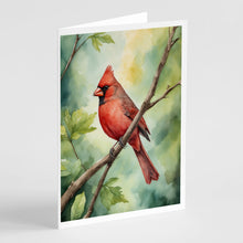 Load image into Gallery viewer, West Virginia Northern CardInal Greeting Cards - Blank Note Cards – 8-Pack of Artist-Designed Cards with Envelopes