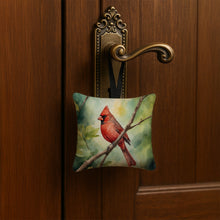Load image into Gallery viewer, West Virginia Northern CardInal Hanging Square Fabric Ornament 3.5 × 3.5