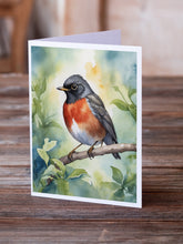 Load image into Gallery viewer, Wisconsin American Robin Greeting Cards - Blank Note Cards – 8-Pack of Artist-Designed Cards with Envelopes