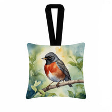 Load image into Gallery viewer, Wisconsin American Robin Hanging Square Fabric Ornament 3.5 × 3.5