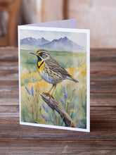 Load image into Gallery viewer, Wyoming Western Meadowlark Greeting Cards - Blank Note Cards – 8-Pack of Artist-Designed Cards with Envelopes