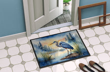 Load image into Gallery viewer, Blue Heron Emerging as the day fades Doormat-24x36 Indoor / Outdoor Rug | Made in USA