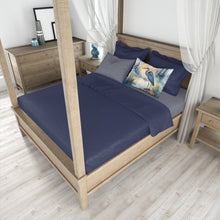 Load image into Gallery viewer, Blue Heron Emerging as the day fades Standard Pillowcase – Artistic Decorative Front, White Back