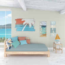 Load image into Gallery viewer, Blue Heron Emerging as the day fades Standard Pillowcase – Artistic Decorative Front, White Back