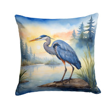 Load image into Gallery viewer, Blue Heron Emerging as the day fades Throw Pillow
