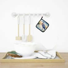 Load image into Gallery viewer, Blue Heron Emerging as the day fades Pot Holders - Set of 2 Decorative Kitchen Helpers | Made in the USA