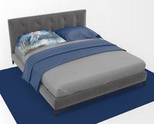 Load image into Gallery viewer, Blue Heron Under the Moonlight Standard Pillowcase – Artistic Decorative Front, White Back