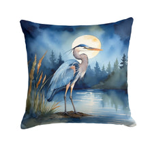 Load image into Gallery viewer, Blue Heron Under the Moonlight Throw Pillow