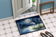 Load image into Gallery viewer, Blue Heron Under the Moonlight Doormat - 18X27 Indoor / Outdoor Rug | Made in USA
