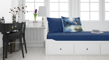 Load image into Gallery viewer, Blue Heron Under the Moonlight Standard Pillowcase – Artistic Decorative Front, White Back