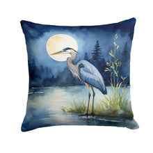 Load image into Gallery viewer, Blue Heron Under the Moonlight Throw Pillow