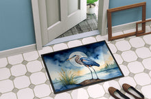 Load image into Gallery viewer, Blue Heron Under the Moonlight Doormat - 18X27 Indoor / Outdoor Rug | Made in USA