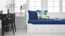 Load image into Gallery viewer, Blue Heron Under the Moonlight Standard Pillowcase – Artistic Decorative Front, White Back
