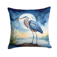 Load image into Gallery viewer, Blue Heron Under the Moonlight Throw Pillow
