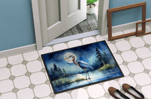 Load image into Gallery viewer, Blue Heron Under the Moonlight Doormat-24x36 Indoor / Outdoor Rug | Made in USA