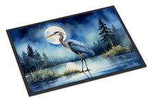 Load image into Gallery viewer, Blue Heron Under the Moonlight Doormat - 18X27 Indoor / Outdoor Rug | Made in USA