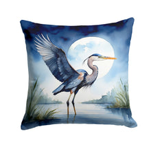 Load image into Gallery viewer, Blue Heron Under the Moonlight Throw Pillow