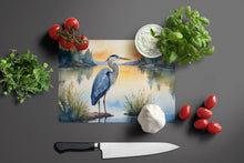 Load image into Gallery viewer, Blue Heron in the Golden Hour Glass Cutting Boards – Durable, Decorative Kitchen Art
