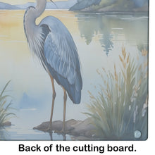 Load image into Gallery viewer, Blue Heron in the Golden Hour Glass Cutting Boards – Durable, Decorative Kitchen Art