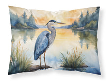 Load image into Gallery viewer, Blue Heron in the Golden Hour Standard Pillowcase – Artistic Decorative Front, White Back