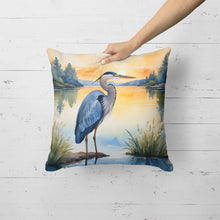 Load image into Gallery viewer, Blue Heron in the Golden Hour Throw Pillow