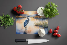 Load image into Gallery viewer, Blue Heron in the Golden Hour Glass Cutting Boards – Durable, Decorative Kitchen Art