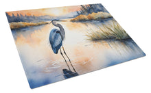 Load image into Gallery viewer, Blue Heron in the Golden Hour Glass Cutting Boards – Durable, Decorative Kitchen Art