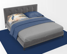 Load image into Gallery viewer, Blue Heron in the Golden Hour Standard Pillowcase – Artistic Decorative Front, White Back