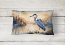 Load image into Gallery viewer, Blue Heron in the Golden Hour Throw Pillow