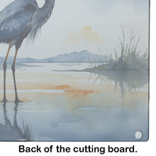 Load image into Gallery viewer, Blue Heron Barely Lit Sky Glass Cutting Boards – Durable, Decorative Kitchen Art