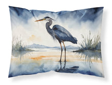 Load image into Gallery viewer, Blue Heron Barely Lit Sky Standard Pillowcase – Artistic Decorative Front, White Back