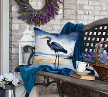 Load image into Gallery viewer, Blue Heron Barely Lit Sky Throw Pillow