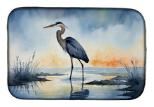 Load image into Gallery viewer, Blue Heron Barely Lit Sky Dish Drying Mat