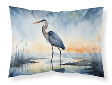 Load image into Gallery viewer, Blue Heron Barely Lit Sky Standard Pillowcase – Artistic Decorative Front, White Back