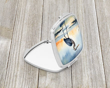 Load image into Gallery viewer, Blue Heron Barely Lit Sky Compact Mirror – Stylish Purse Mirror with Artistic Covers
