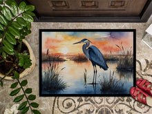 Load image into Gallery viewer, Blue Heron Setting Sun Doormat - 18X27 Indoor / Outdoor Rug | Made in USA