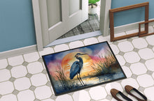 Load image into Gallery viewer, Blue Heron Setting Sun Doormat-24x36 Indoor / Outdoor Rug | Made in USA