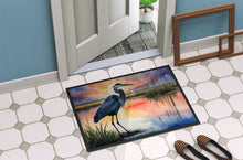 Load image into Gallery viewer, Blue Heron Setting Sun Doormat - 18X27 Indoor / Outdoor Rug | Made in USA