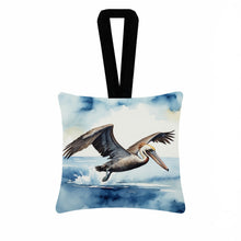 Load image into Gallery viewer, Pelican Diving Hanging Square Fabric Ornament 3.5 × 3.5