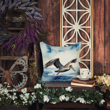Load image into Gallery viewer, Pelican Diving Throw Pillow