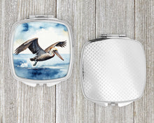 Load image into Gallery viewer, Pelican Diving Compact Mirror – Stylish Purse Mirror with Artistic Covers