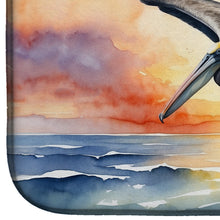 Load image into Gallery viewer, Pelican Fyling at Sunrise Dish Drying Mat