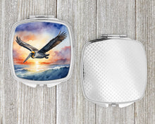 Load image into Gallery viewer, Pelican Fyling at Sunrise Compact Mirror – Stylish Purse Mirror with Artistic Covers
