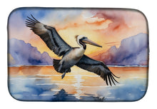 Load image into Gallery viewer, Pelican Fyling at Sunrise Dish Drying Mat