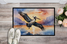 Load image into Gallery viewer, Pelican Fyling at Sunrise Doormat - 18X27 Indoor / Outdoor Rug | Made in USA